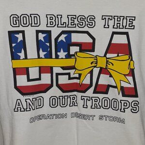 Legit Vintage Original Desert Storm Tee Shirt * Like New * 1990's * Mil Family *